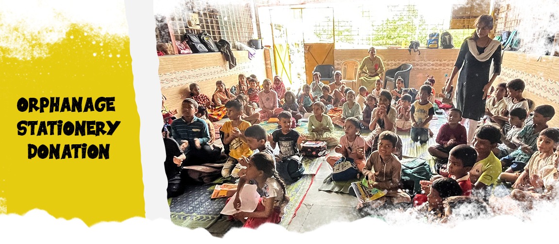 Orphanage Stationery Donation on Childrenday